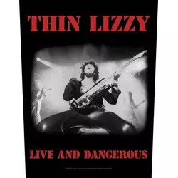 Thin Lizzy Live & Dangerous Našitek za šivanje 36 x 30 cm