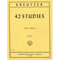 KREUTZER:42 STUDIES FOR VIOLA