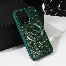 Maska za telefon Magsafe Glam za iPhone 13 Pro 6.1, Zelena