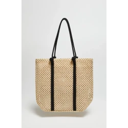 Marisse Beige Beach Bag