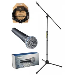 SHURE BETA 58A komplet mikrofon/stojalo