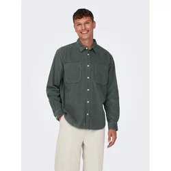 Only & Sons Srajca 22024716 Siva Relaxed Fit