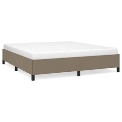 Vidaxl Posteljni okvir brez vzmetnice taupe 160x200 cm blago