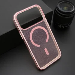 Futrola CRYSTAL MagSafe za iPhone 17 Pro Max/ roza