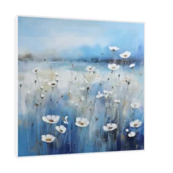 Canvas Slika na platnu Proplanak, Sa ramom, 60 x 60 cm, Beli