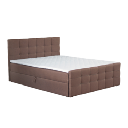 Boxspring postelja, 180x200, rjava, BEST