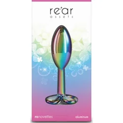 Clover metal plug- rainbow