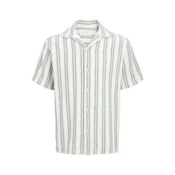 JACK & JONES Srajca JORCOBA siva/črna