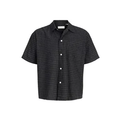 JACK & JONES Srajca  lila / črna / bela