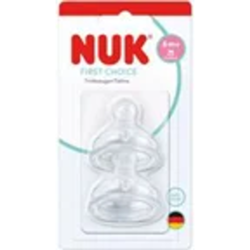 Nuk cucelj silikon First Choice Flow Control, 6m+, 2kos