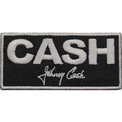 Johnny Cash Block Iron-On Patch