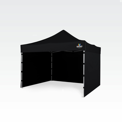 Komercialni paviljon 3x3m - plus 3 stene - Črna