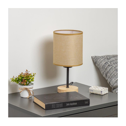 Brilagi - Stona lampa NUBILA WOOD 1xE27/25W/230V hrast/svetlo braon