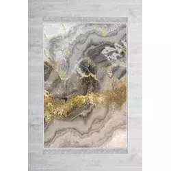 Conceptum Hypnose Tepih Els2375-4, 140x220 cm, Sivo-zlatne boje