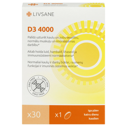 Livsane D3 4000IU 30 kapsula