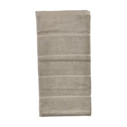 Sivorjava frotirna bombažna brisača 70x140 cm Sauna – Zone