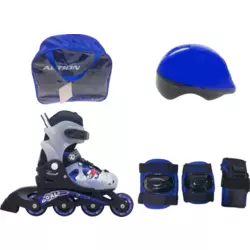 ROLER PW-116A GOAL PLAVI SET KACIGA I ŠTITNICI PVC ABEC5 XS(26-29)