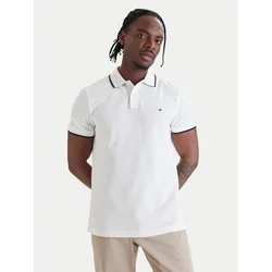Tommy Hilfiger Polo majica Pique MW0MW42748 Bela Regular Fit