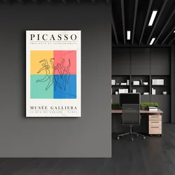 Wallity Dekorativna slika na kaljenom staklu, 70x110cm, Šarena