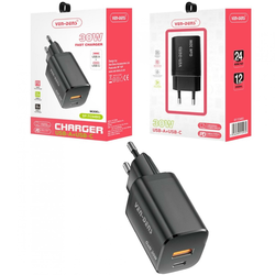 30W USB Type-C Brza mrežna punjačica - Crna KP34862