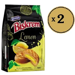 McVities Biskrem keks limun fil 160g, 2 komada
