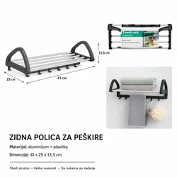KMT Zidna polica za peškire