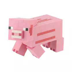 PALADONE Paladone Minecraft Pig Bank 19 cm-uradno licenčno blago, roza, (21327663)