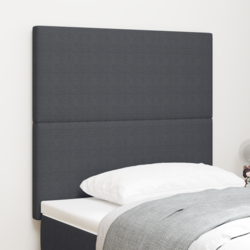 LED glava kreveta s uzglavljem Tamno siva 90 cm Kordura tekstil