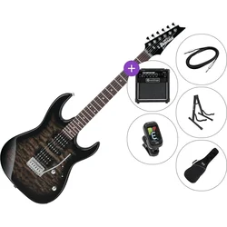 Ibanez GRX70QA-TKS SET 2 Transparent Black Burst Električna kitara