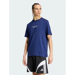 adidas Majica Coffee Cafe Donut Bag KT9711 Modra Regular Fit
