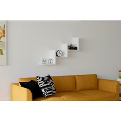 Hanah home Zidna polica Bela