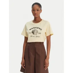 Weekend Max Mara Majica Bora 2615971042 Rumena Regular Fit