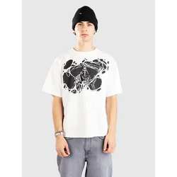 Vitriol Tattered Grim Crop T-Shirt blanc white