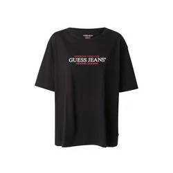 GUESS JEANS Majica rdeča/črna/bela