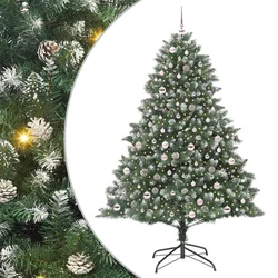 Umjetno božićno drvce Zelena 210 cm PVC, Plastika i Čelik