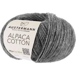 Austermann Alpaca Cotton 90310-04 Grey Pletilna preja