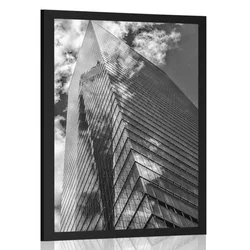 Plakat veličastni nebotičniki v črnobeli varianti - 20x30 no frame