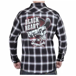 Moška srajca BLACK HEART - ČRNA - 9724