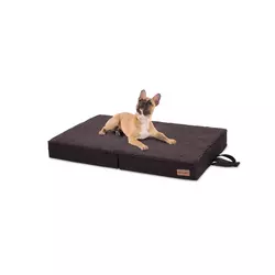 Brunolie Paco, pasja postelja, blazina za psa, pralna, ortopedska, protizdrsna, zračna, zložljiva spominska pena, velikost M (80 × 8 × 55 cm) ()