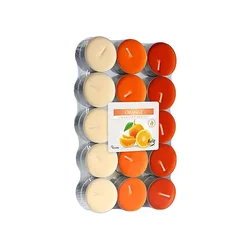 EOSHOP Čajna svečka COCKTAIL ORANŽNA dišeča 30ks