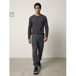 Sinsay - Fleecy jogger pantalone - tamno siva