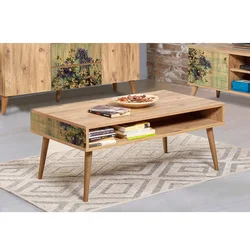 Hanah Home Klub sto Viva 2 110x45x60?cm Bež-Zeleni