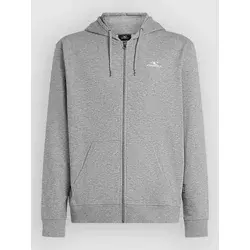 ONeill Small Logo Zip moški pulover s kapuco silver melee