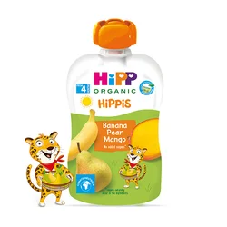 HIPP Voćni pire za bebe banana, kruška i mango 4M+ 100g
