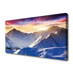 tulup.si Slika na platnu Snow mountain landscape 120x60 cm