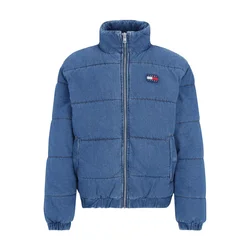 Tommy Jeans Prehodna jakna  moder denim