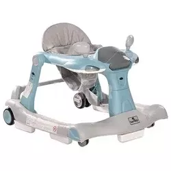 Lorelli dubak i šetalica RIDER 2u1 - Blue & Grey