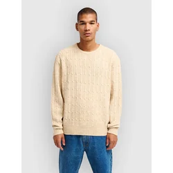 RVCA Cable Prep Sweater light khaki