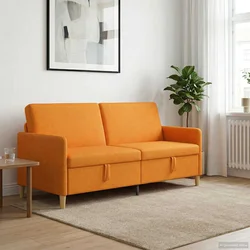 Sofa s pohranom Tamno žuta 192 x 78 x 87 cm Poliester