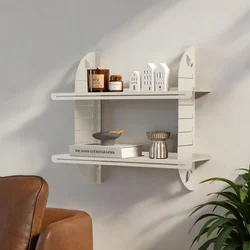 HANAH HOME Dekorativna metalna zidna polica Vlnt 126 Kr